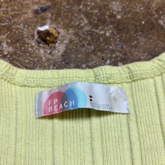 Free People FP Beach Dana Knit Button Up Vest Women's Medium Indie Boho Twee - Picture 4 of 11